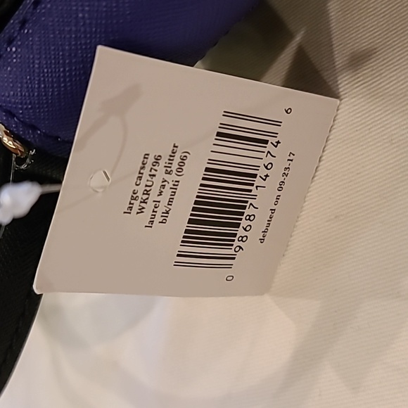 NWT Kate Spade Large Carsen Laurel Way Glitter Crossbody Bag - Picture 13 of 14